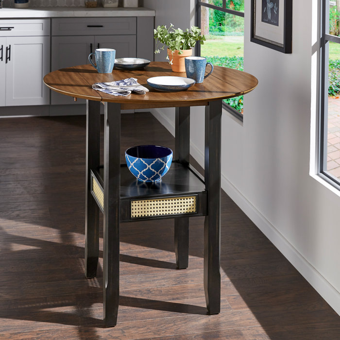 Kingstown Home Pulukan Drop Leaf Dining Table And Reviews Wayfair 7969